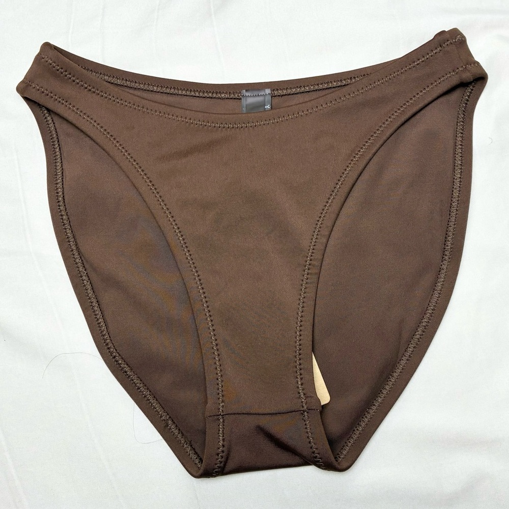 SKIMS Shaping Swim Dipped Cocoa Bikini Bottom